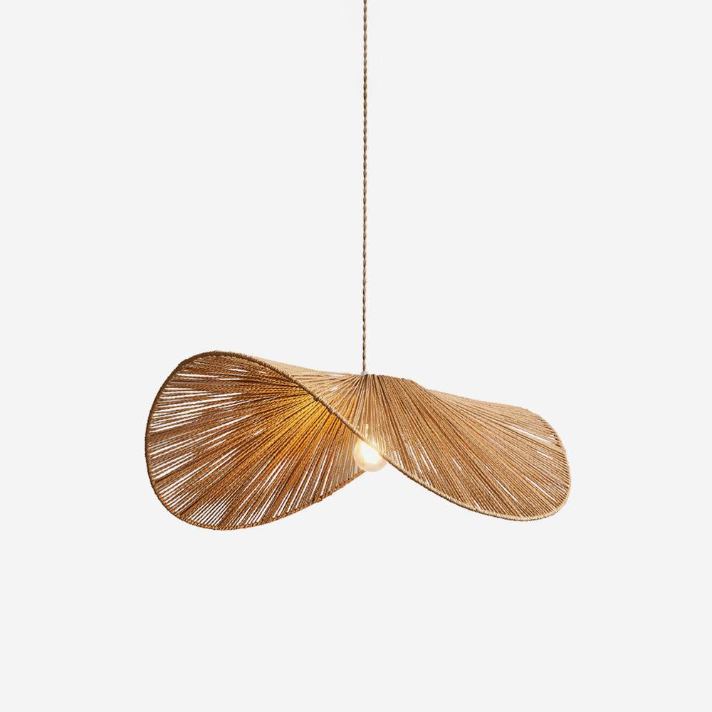 Hemp Shade Handwoven Rattan Pendant Light