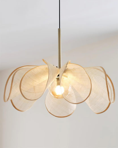 Warm Brown Shade Bohemian Plant Fiber Pendant Lamp