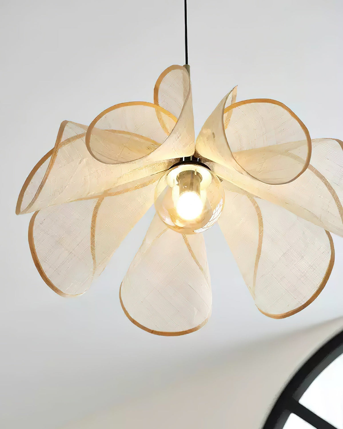 Warm Brown Shade Bohemian Plant Fiber Pendant Lamp