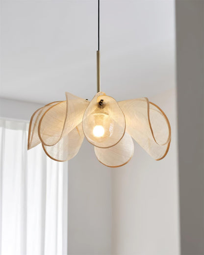 Warm Brown Shade Bohemian Plant Fiber Pendant Lamp
