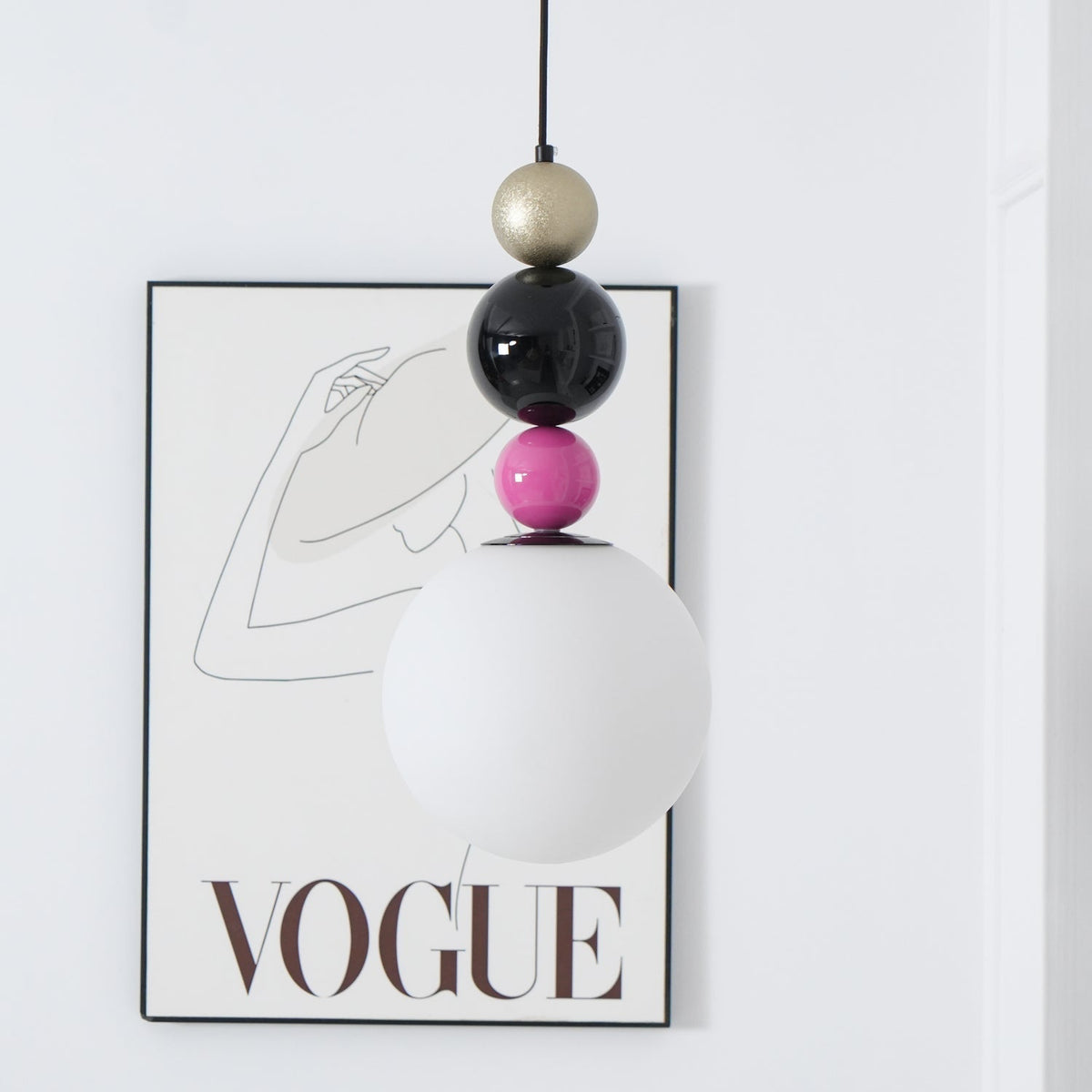 Soft Ambient Glow Glass Ball Pendant Light