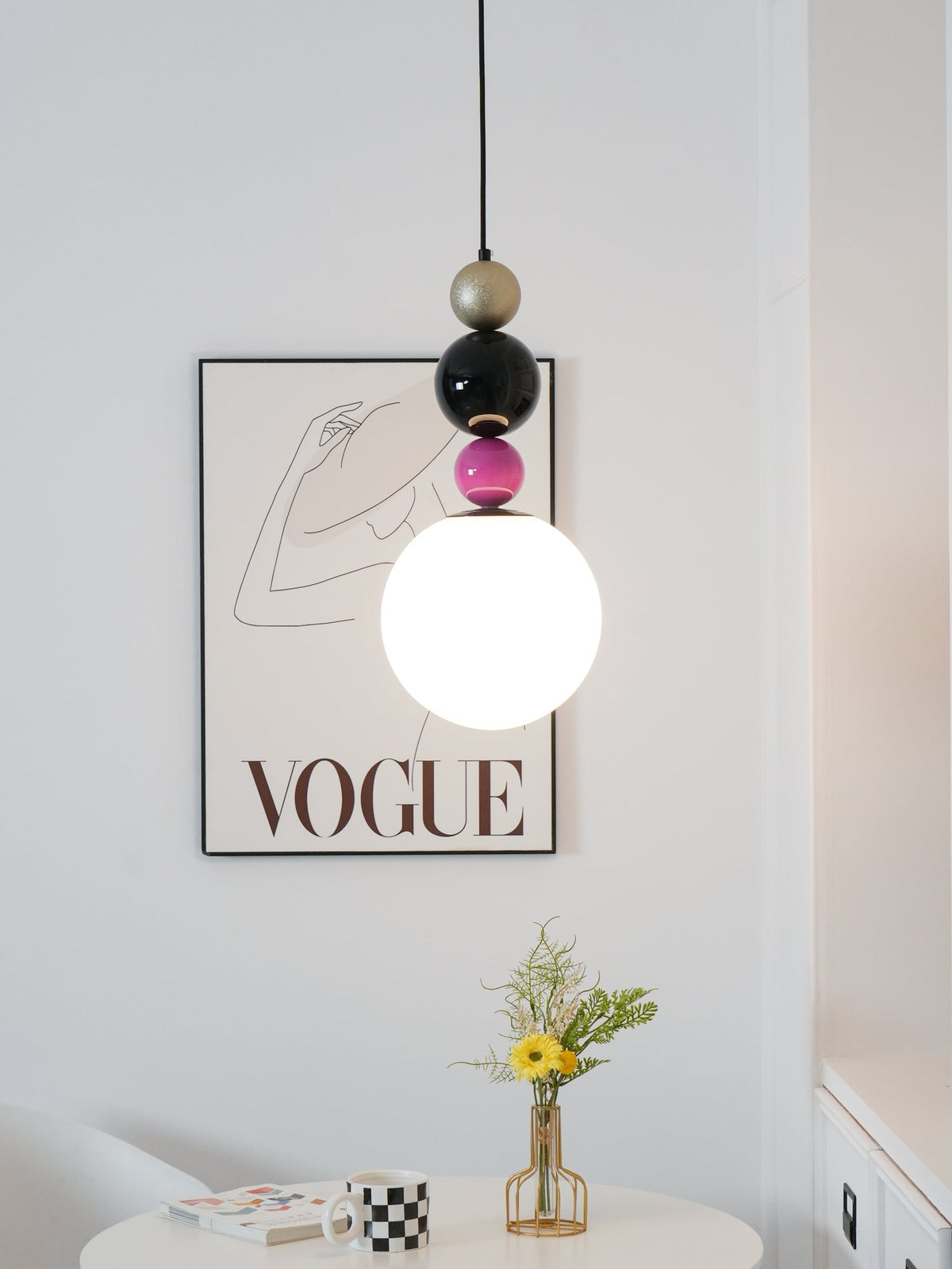 Soft Ambient Glow Glass Ball Pendant Light