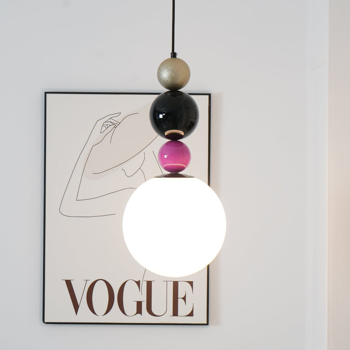 Soft Ambient Glow Glass Ball Pendant Light