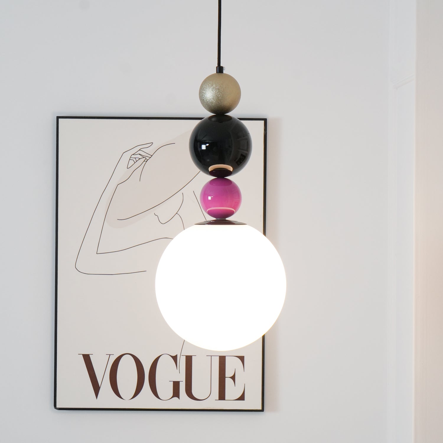 Soft Ambient Glow Glass Ball Pendant Light