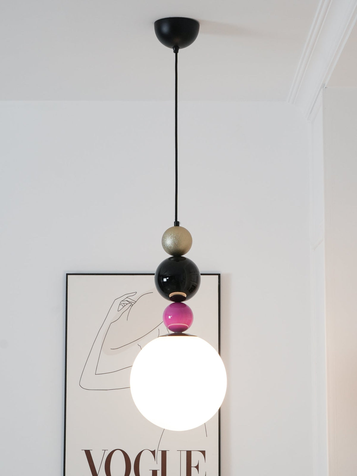 Soft Ambient Glow Glass Ball Pendant Light