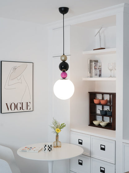 Soft Ambient Glow Glass Ball Pendant Light