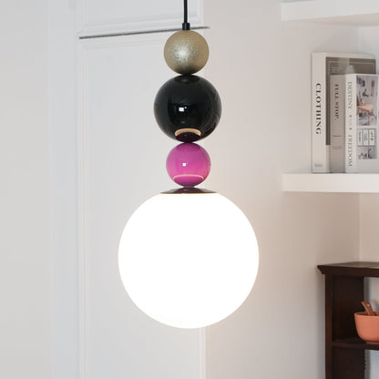Soft Ambient Glow Glass Ball Pendant Light