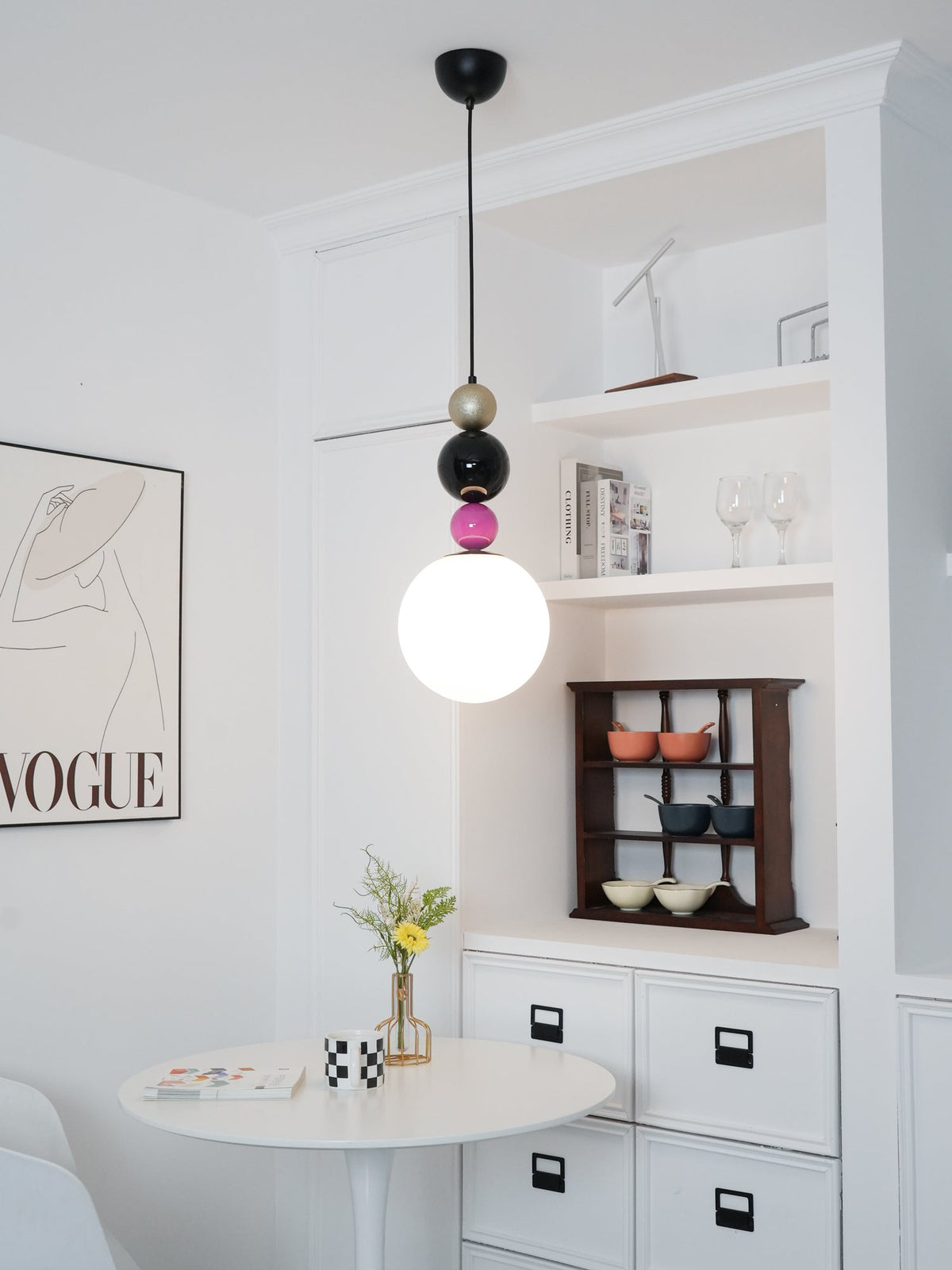 Soft Ambient Glow Glass Ball Pendant Light