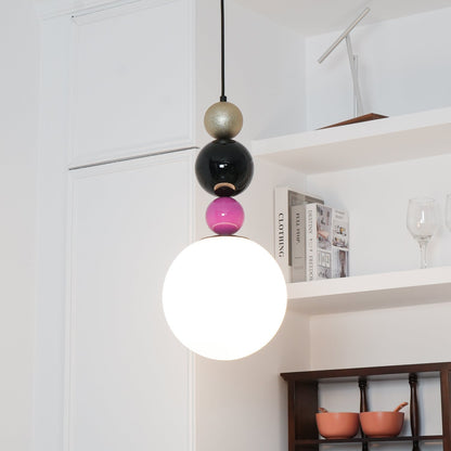 Soft Ambient Glow Glass Ball Pendant Light