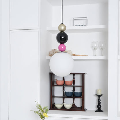 Soft Ambient Glow Glass Ball Pendant Light
