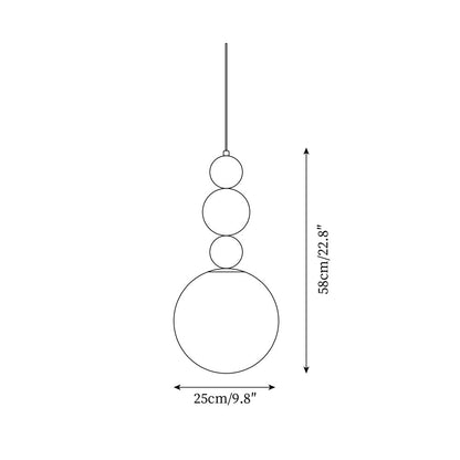 Soft Ambient Glow Glass Ball Pendant Light