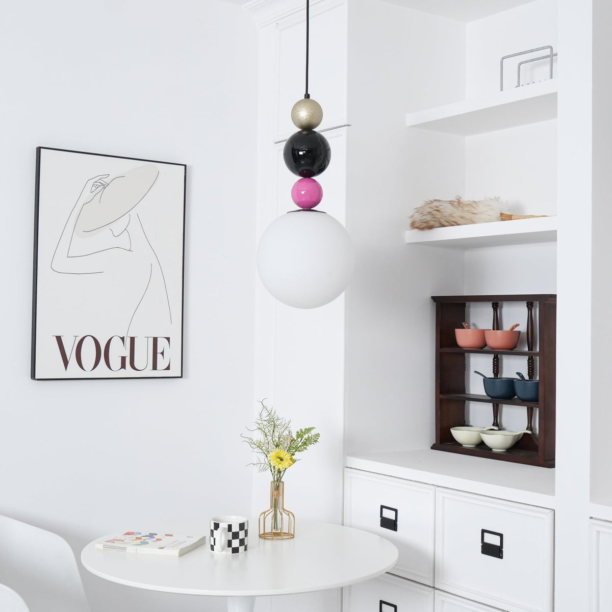 Soft Ambient Glow Glass Ball Pendant Light