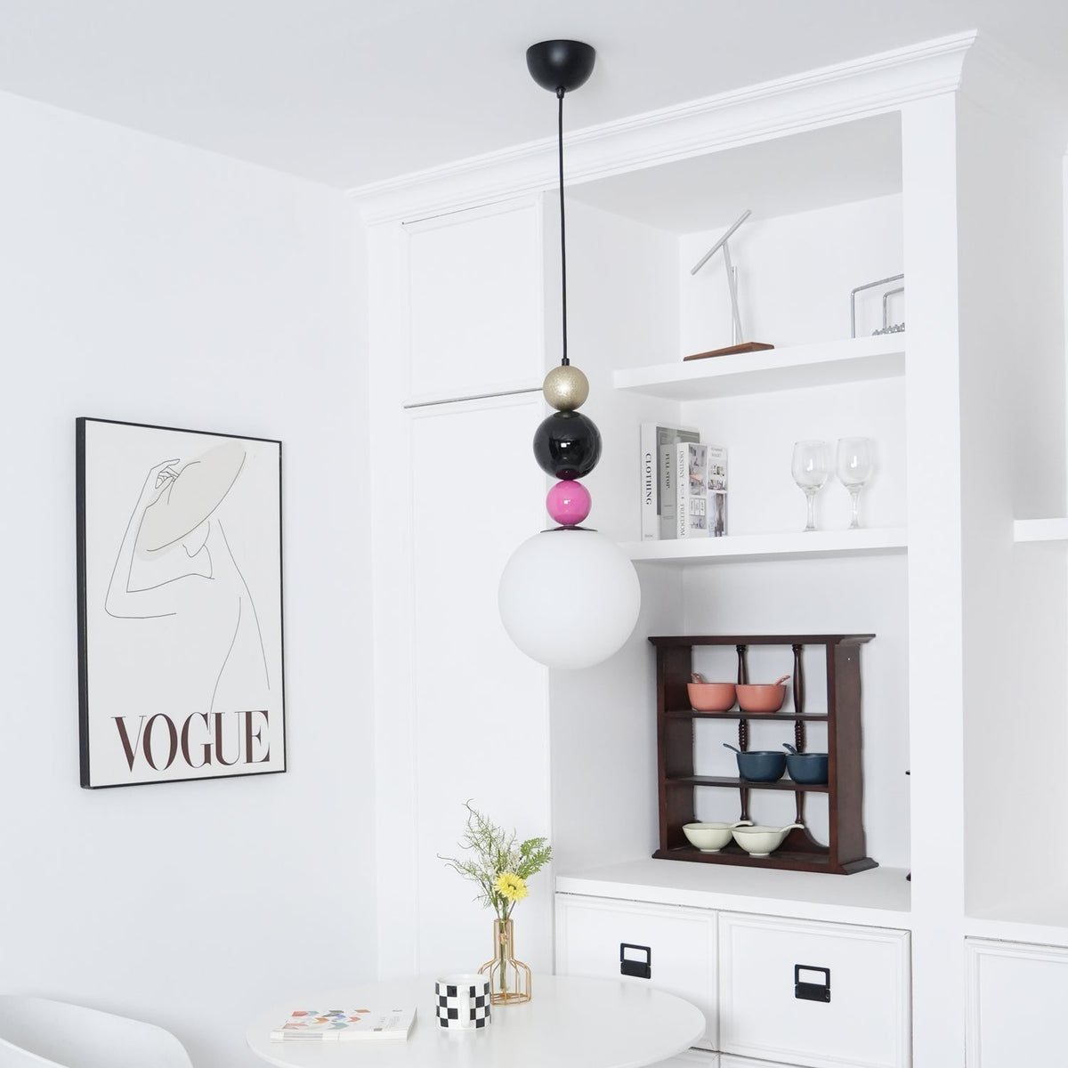 Soft Ambient Glow Glass Ball Pendant Light