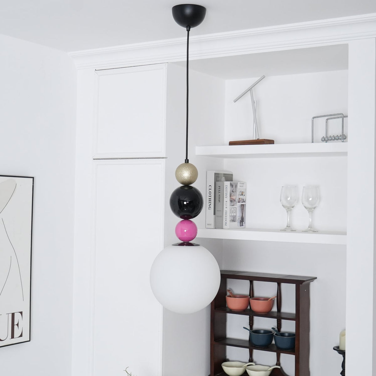 Soft Ambient Glow Glass Ball Pendant Light