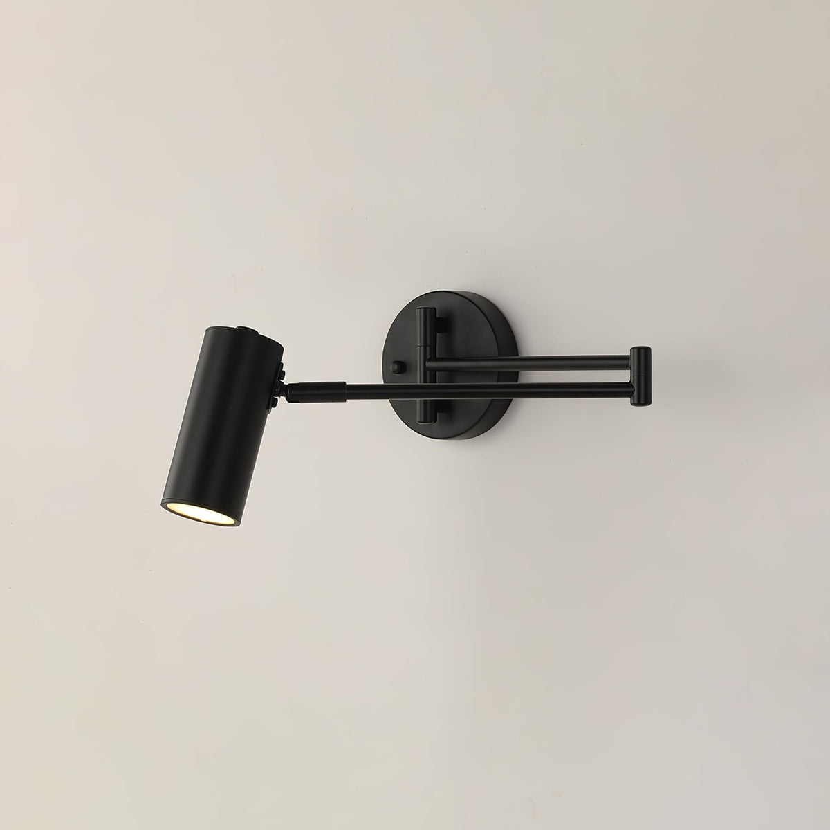 Black Or Gold Finish Luna Adjustable Swing Arm Wall Light