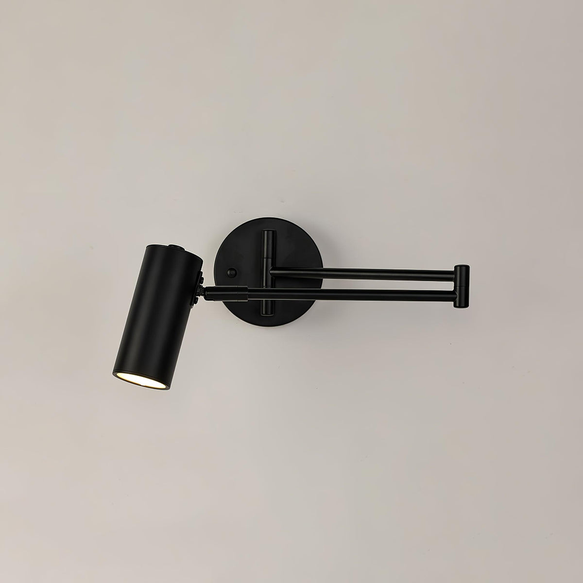 Black Or Gold Finish Luna Adjustable Swing Arm Wall Light