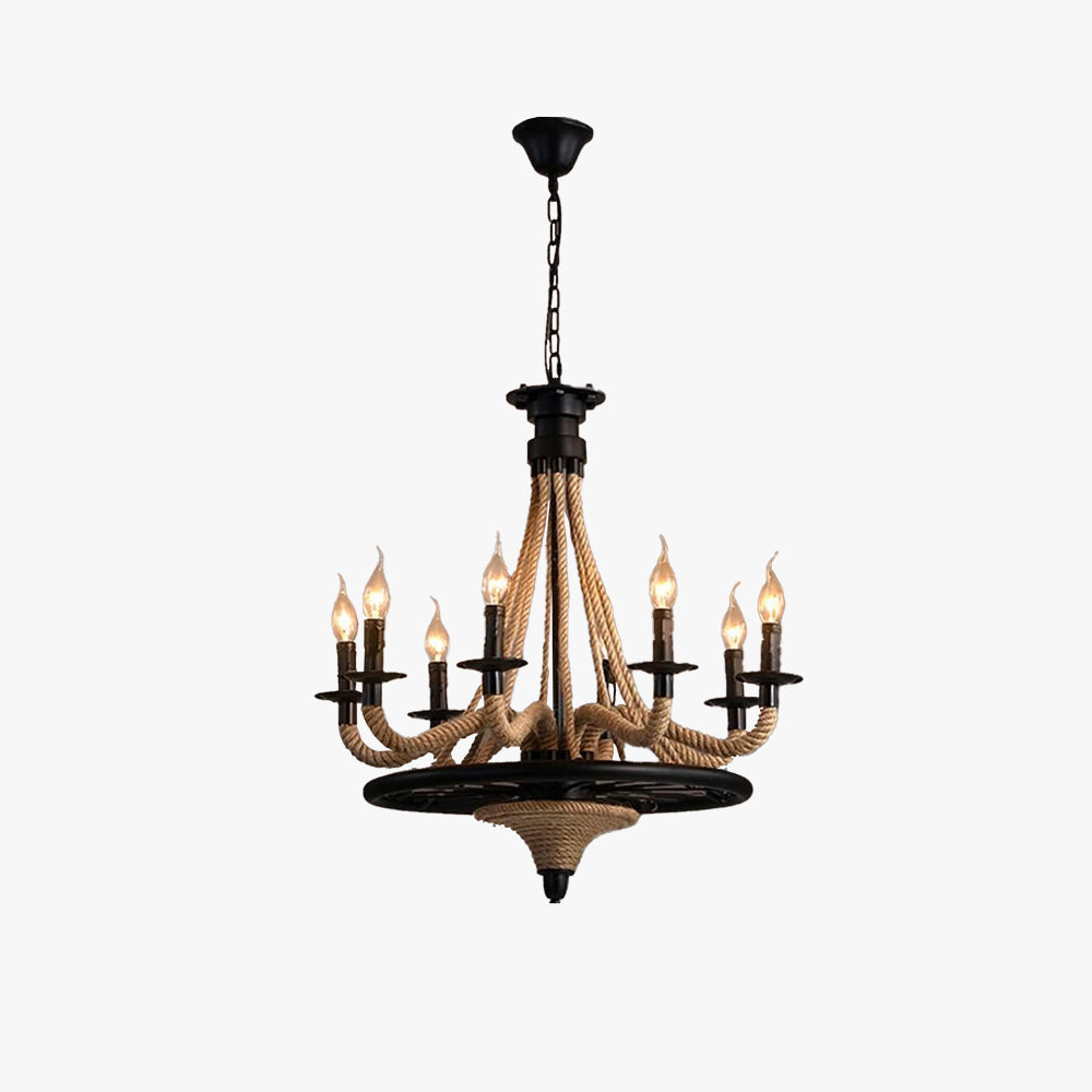 Pendant Light Antique LED With Detail Rope
