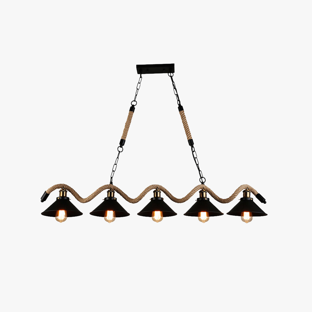 Black Handmade Rustic LED Pendant Light Premium