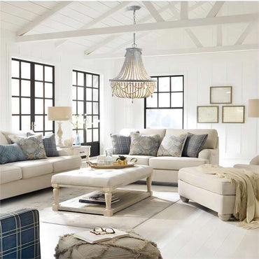 Rustic Ambience Wood And Metal Pendant Light
