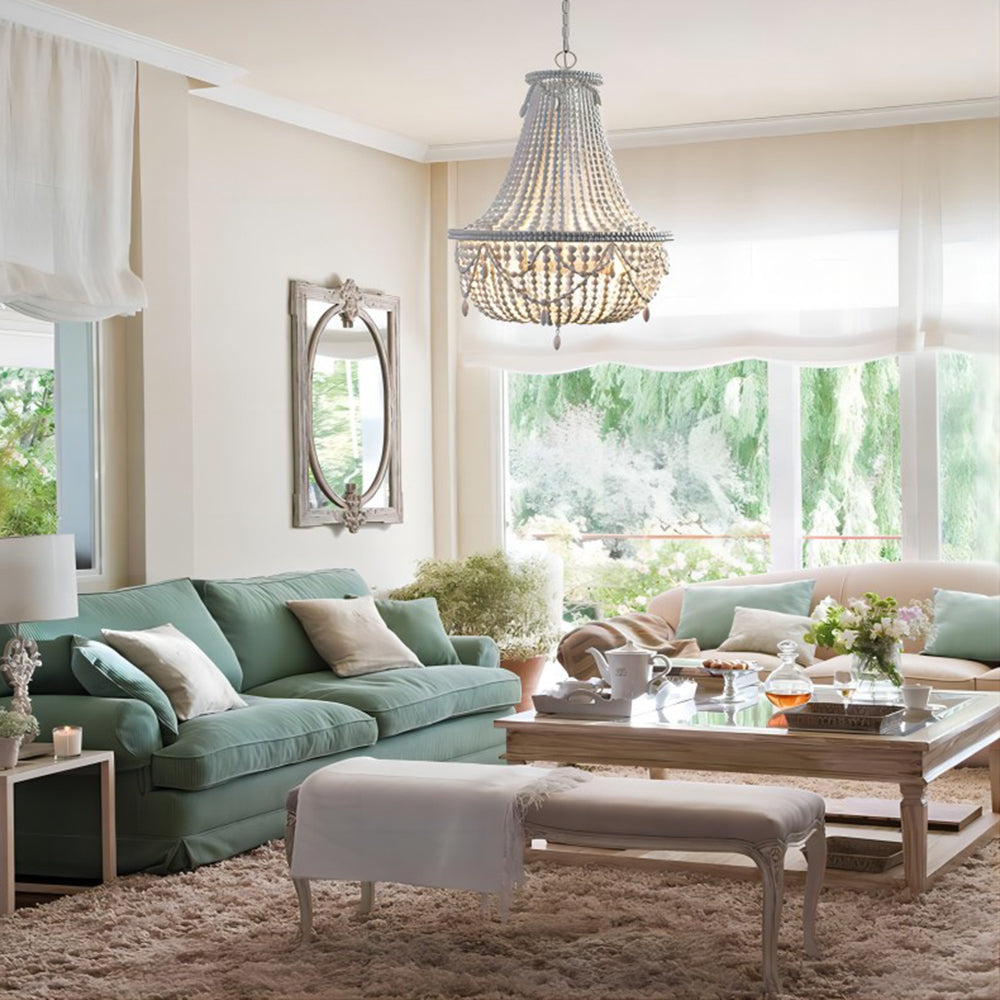 Rustic Ambience Wood And Metal Pendant Light
