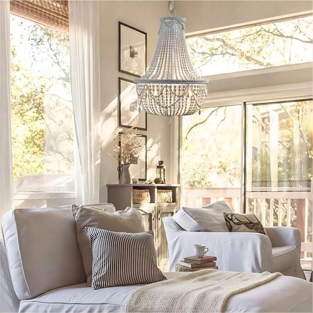 Rustic Ambience Wood And Metal Pendant Light