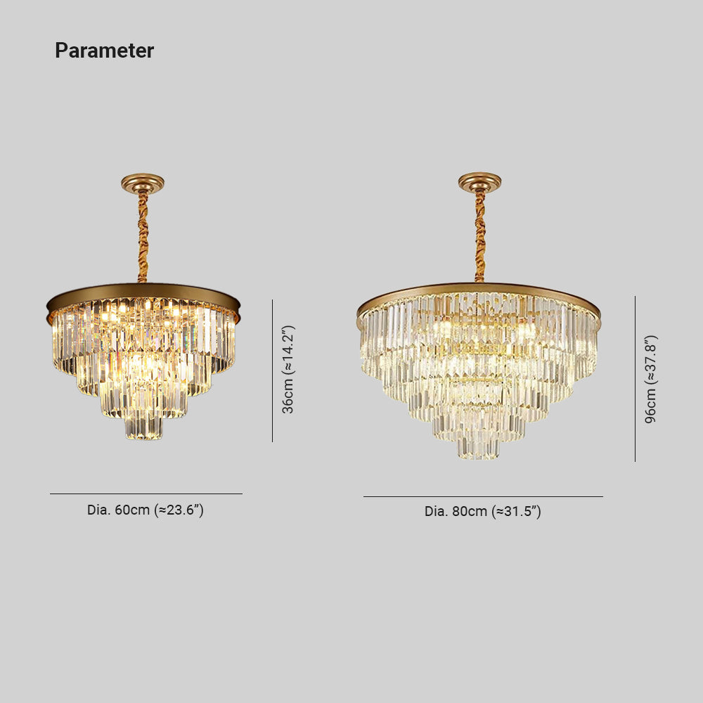 Elegant Illumination Pendant Light Crystal LED Arisha