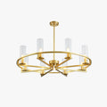 Pendant Light With Warm Glow In Modern Glass And Metal