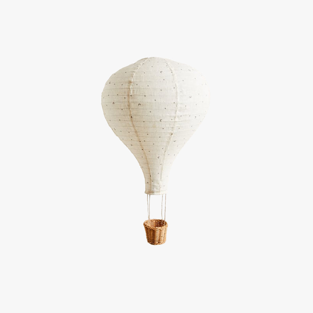 Modern LED Flush Mount Ceiling Light With White Fabric Shade Aurora