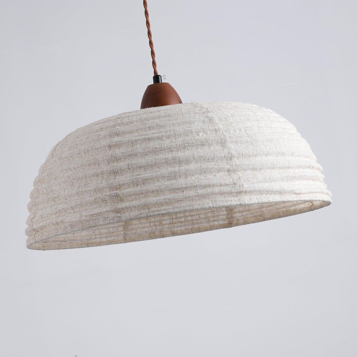 Subtle Warmth Fabric Shade Pendant Light
