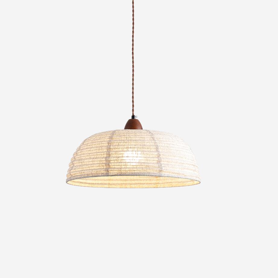 Subtle Warmth Fabric Shade Pendant Light