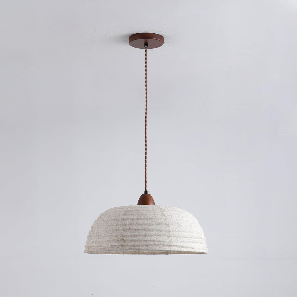 Subtle Warmth Fabric Shade Pendant Light