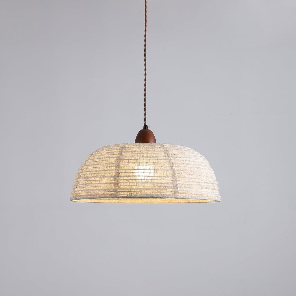 Subtle Warmth Fabric Shade Pendant Light