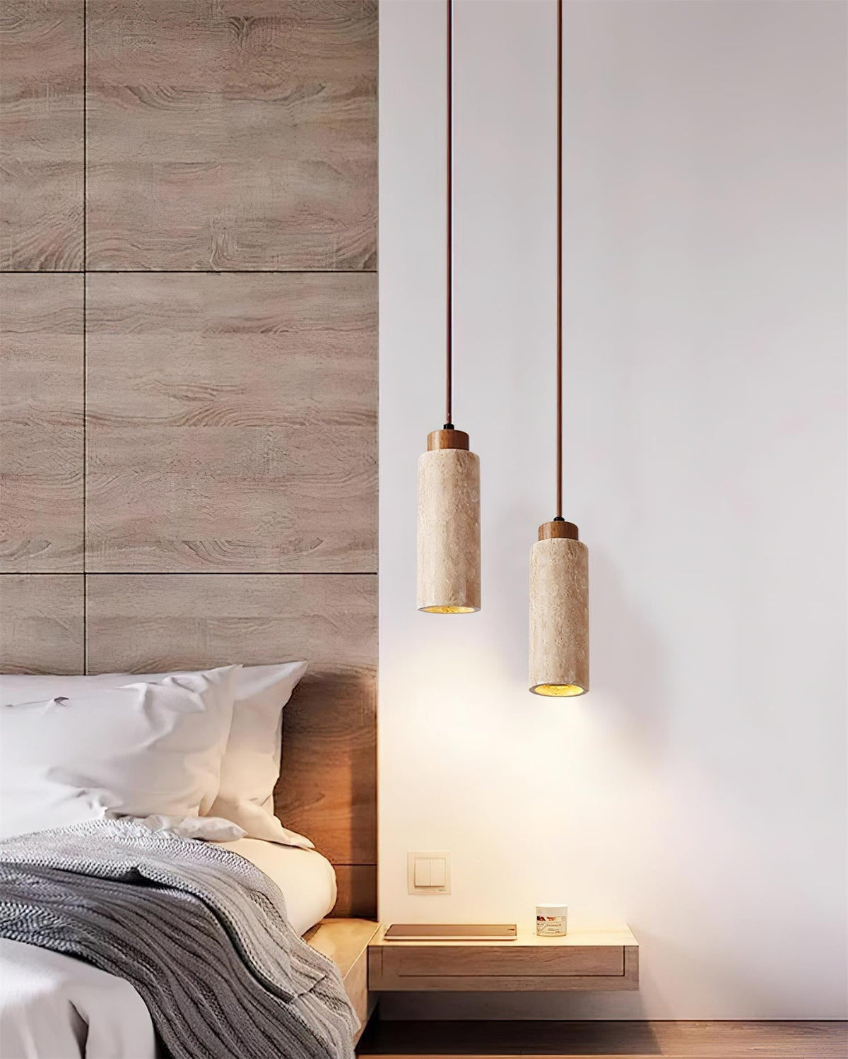 Pendant Light Minimalist Travertine