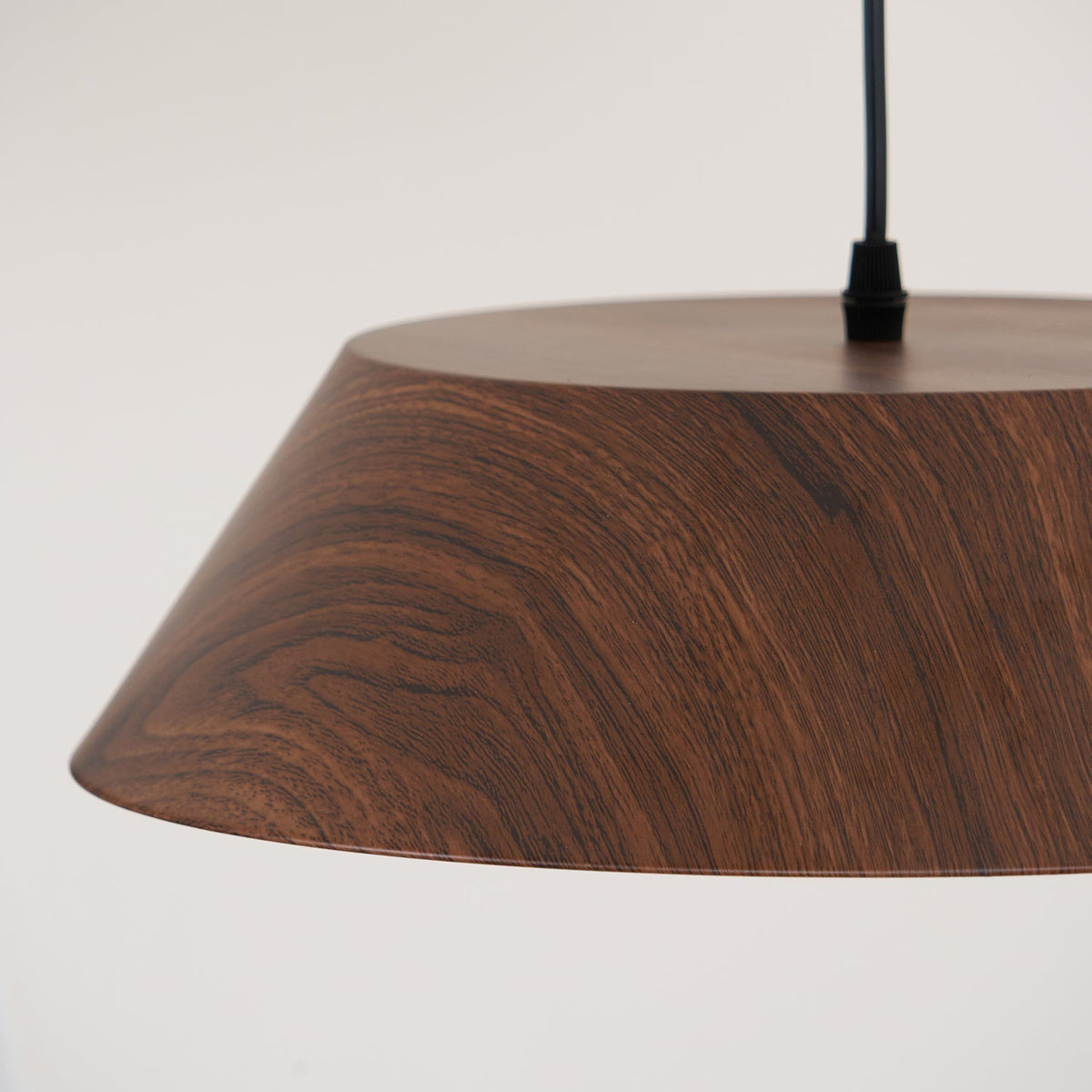 Integrated LED Pendant Light With Walnut Wood Grain