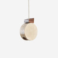 Modern Warmth Travertine Ritta Pendant Light