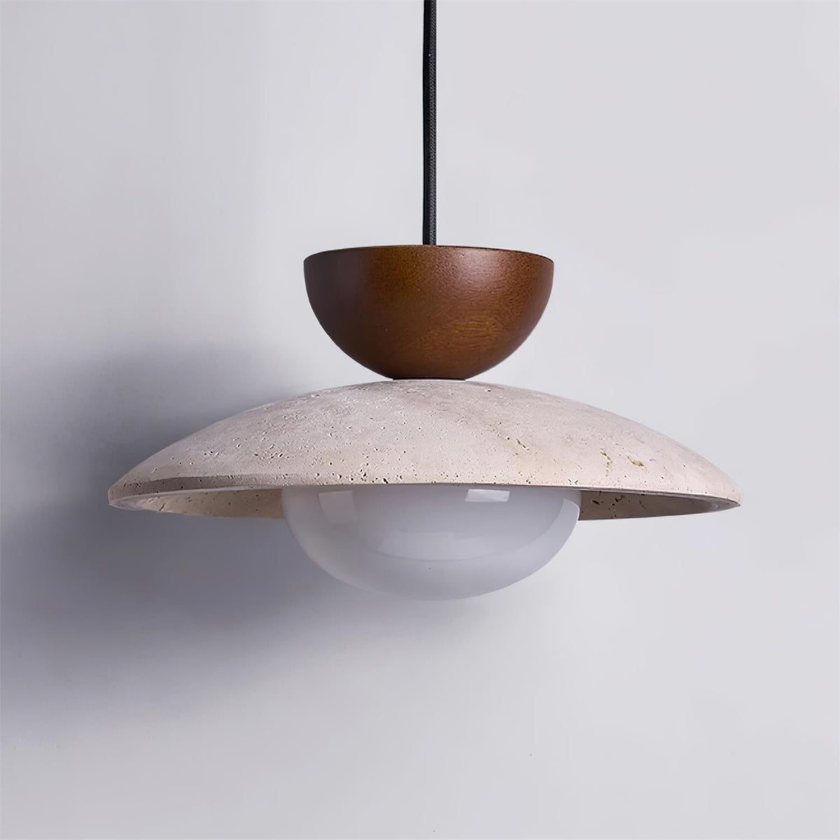 Pendant Lights With Warm Glow Natural Travertine