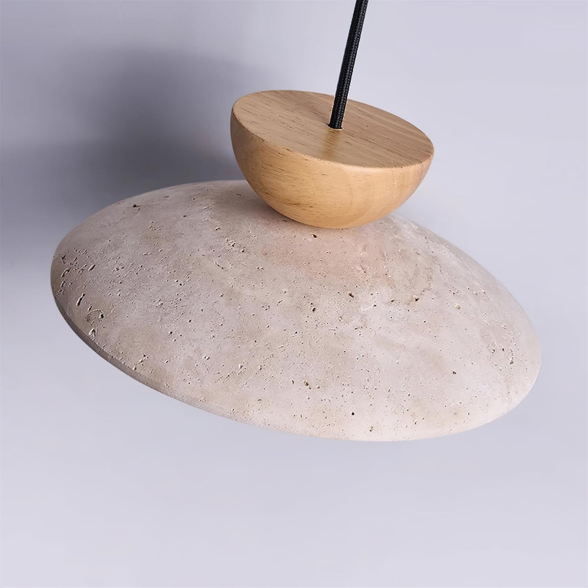Pendant Lights With Warm Glow Natural Travertine