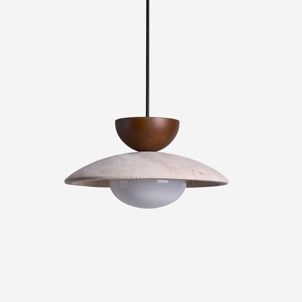Pendant Lights With Warm Glow Natural Travertine