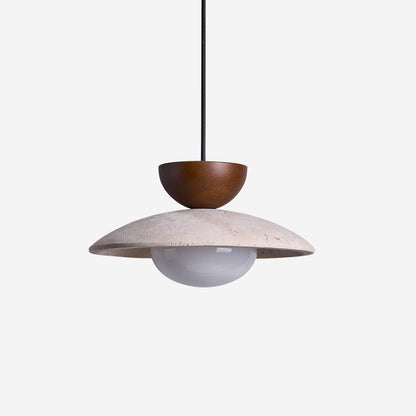 Pendant Lights With Warm Glow Natural Travertine