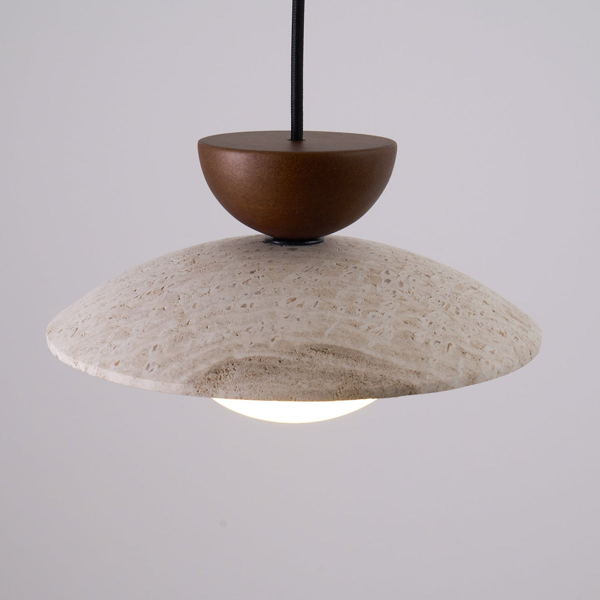 Pendant Lights With Warm Glow Natural Travertine