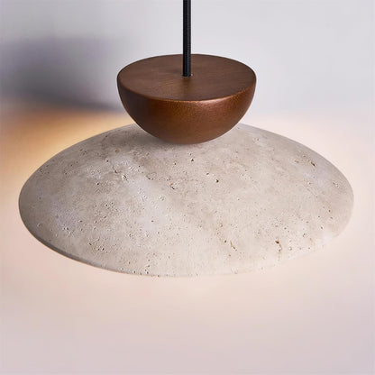 Pendant Lights With Warm Glow Natural Travertine