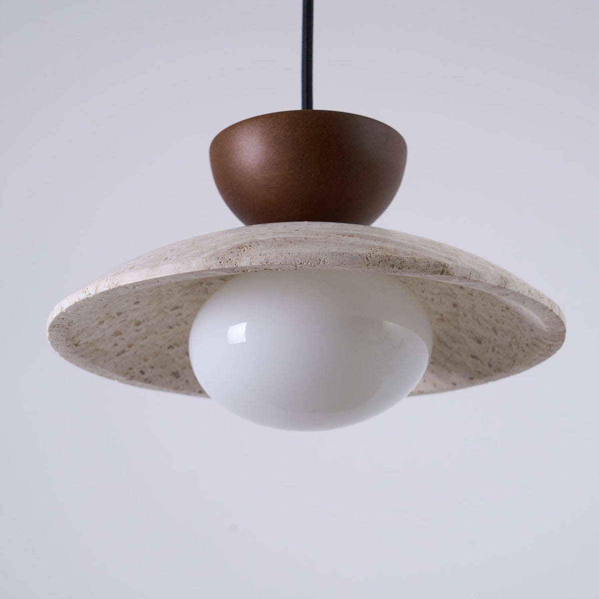 Pendant Lights With Warm Glow Natural Travertine