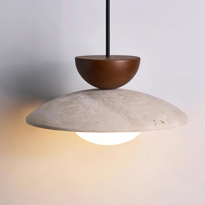 Pendant Lights With Warm Glow Natural Travertine