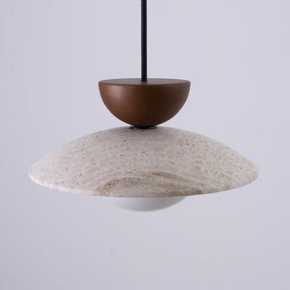 Pendant Lights With Warm Glow Natural Travertine