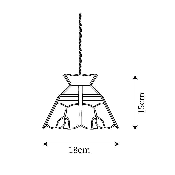 Warm Ambience Stained Glass Pendant Lamp