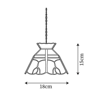 Warm Ambience Stained Glass Pendant Lamp