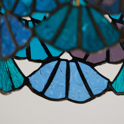 Stained Glass Shade Bloom Glass Ceiling Light