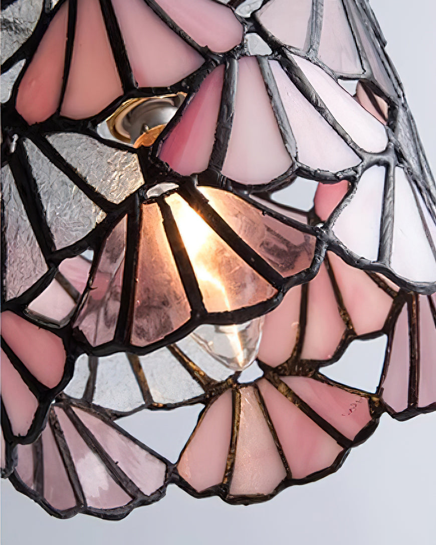 Pendant Light With Brass Accents And Glass Shade For Warm Glow