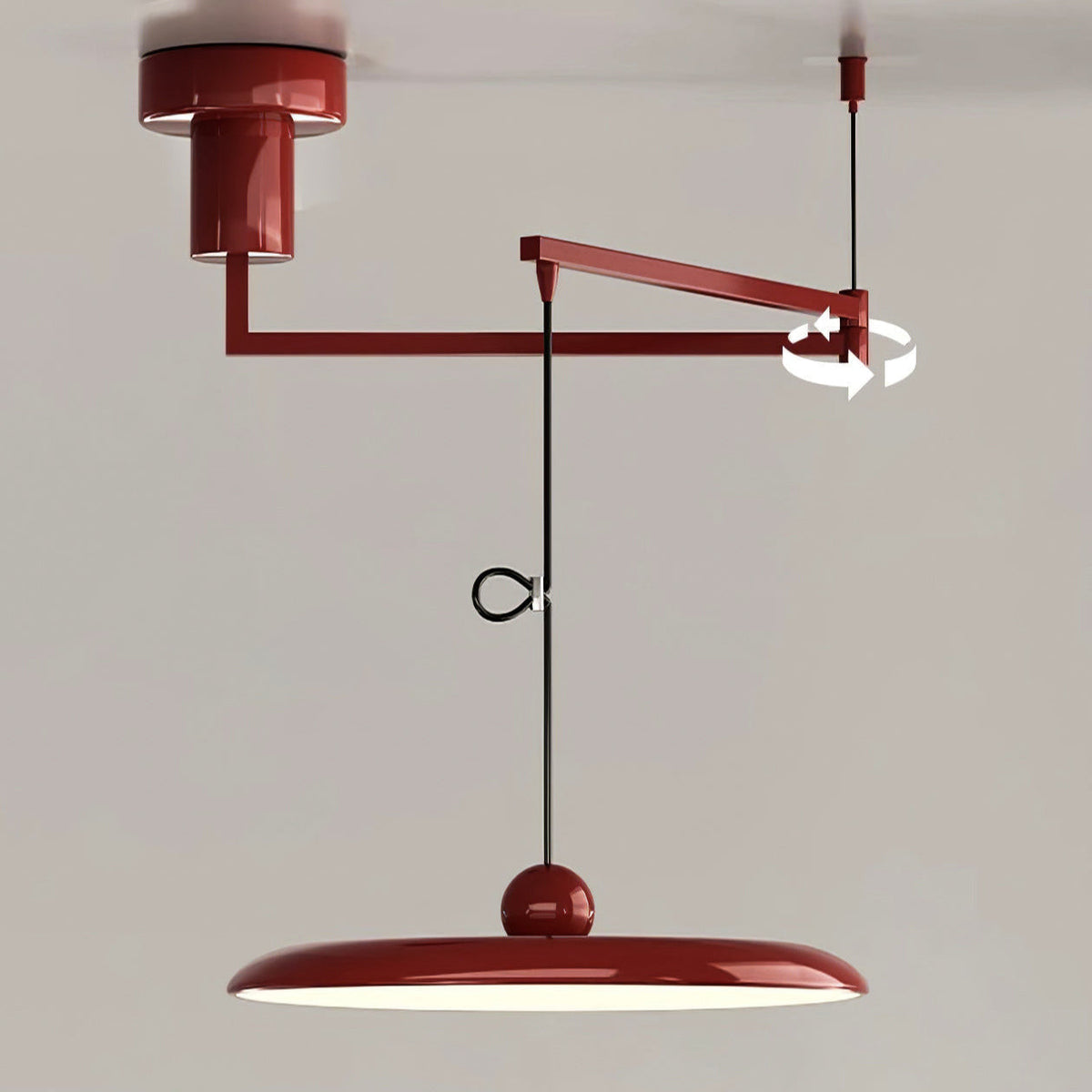 Adjustable Arm Industrial Pendant Light