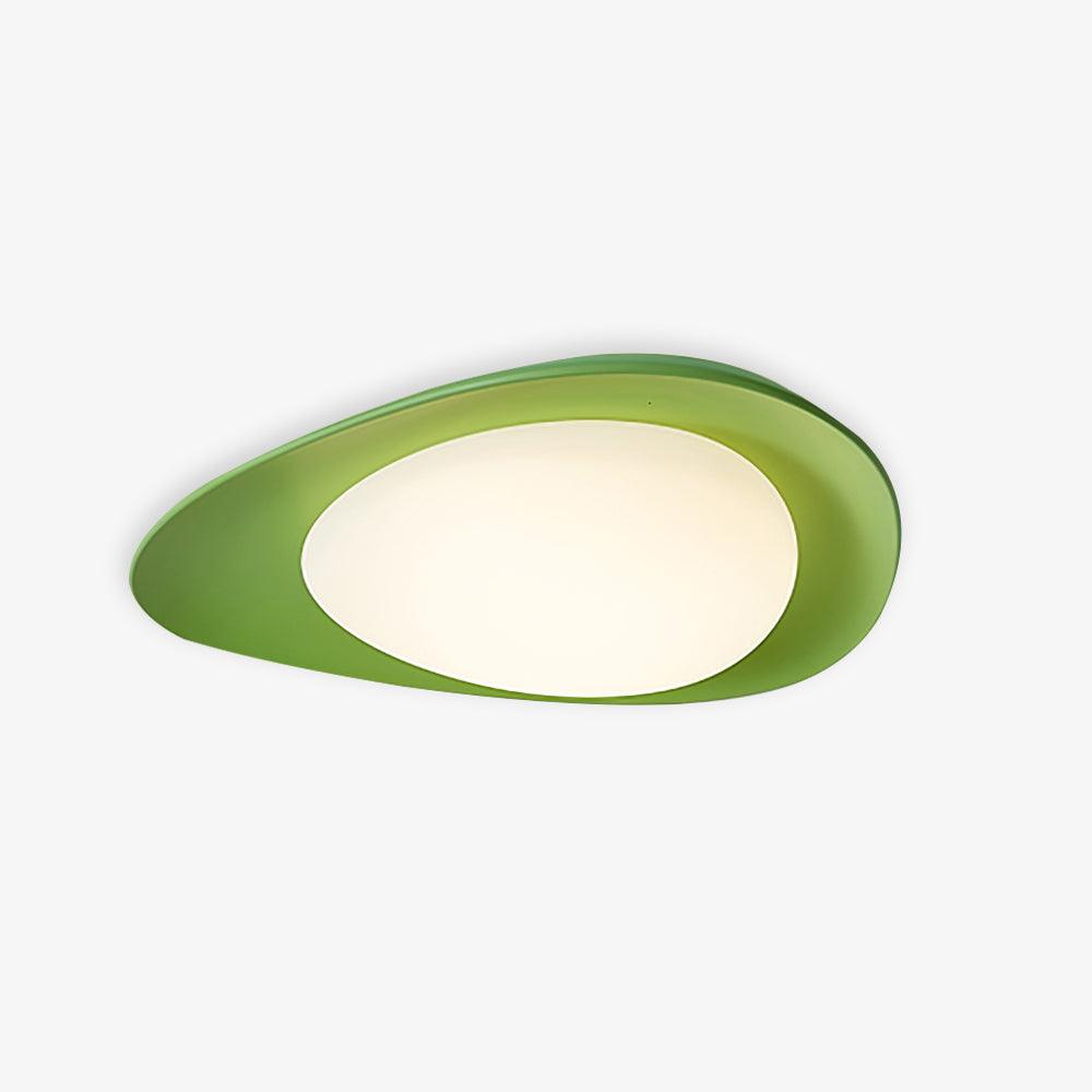Green And Beige Eco Resin Pebble Ceiling Lamp